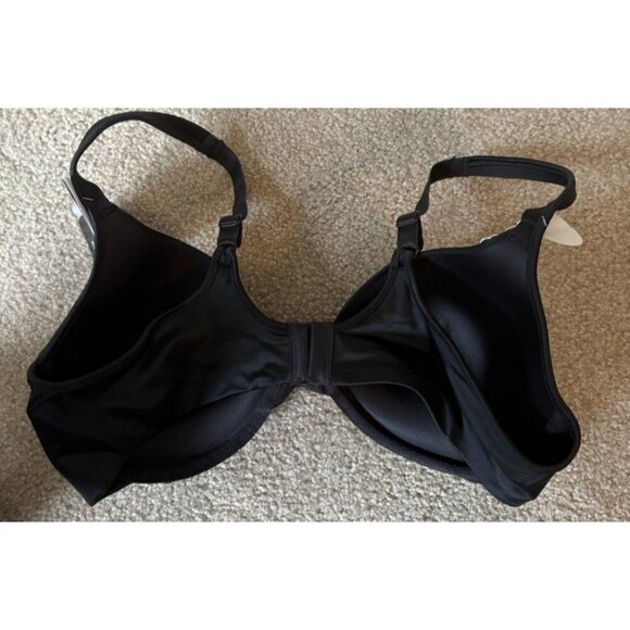 Bali Women’s Elegant U Uplifting Support Underwire Bra Black w Gold 40C NWT - Picture 3 of 3